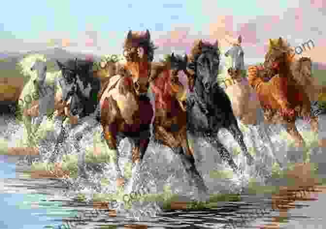 A Group Of October Horses Running Through The Mountains. Facing The Fire (The October Horses 2)