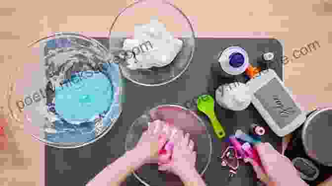 A Mother And Daughter Making Slime Together At The Kitchen Table. Mom Me Knits: 20 Pretty Projects For Mothers And Daughters