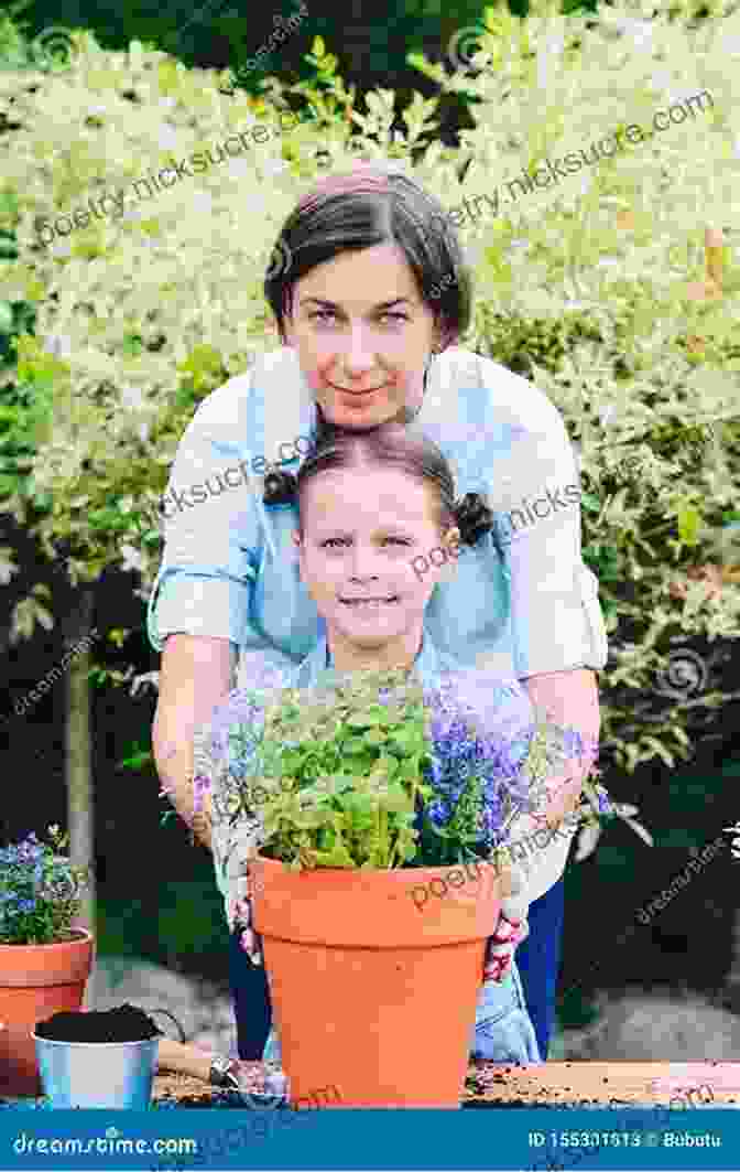 A Mother And Daughter Planting Flowers In The Garden Together. Mom Me Knits: 20 Pretty Projects For Mothers And Daughters