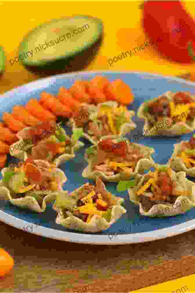 Bite Sized Mini Tacos, Perfect For A Fun And Easy Family Meal. Martins Ate S 108 Pure Vegetarian Food Cookbook: Excellent Munchies Recipes For A Whole Family (3)