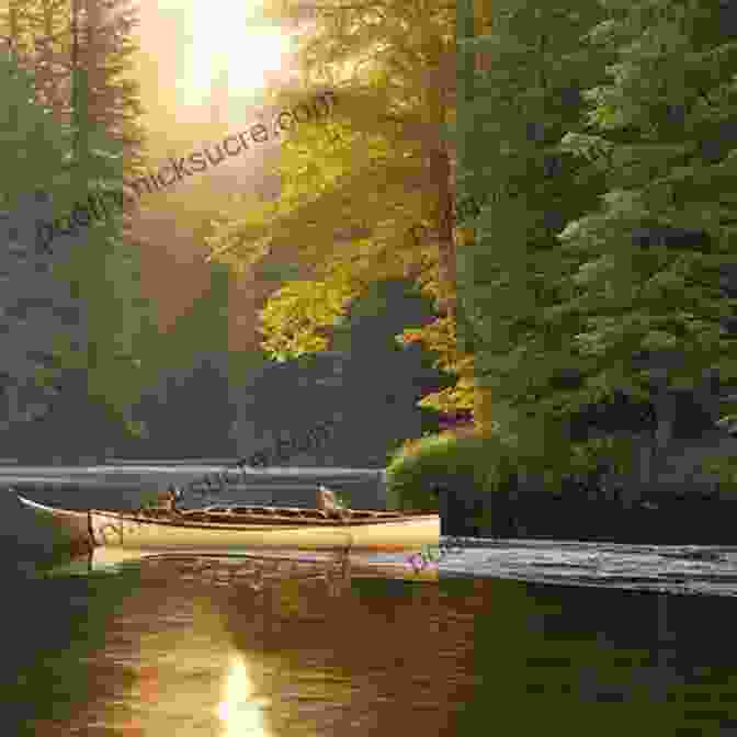 Canoe Gliding Through A Serene Woodland River Woodlands Canoeing: Pleasure Paddling On Woodland Waterways