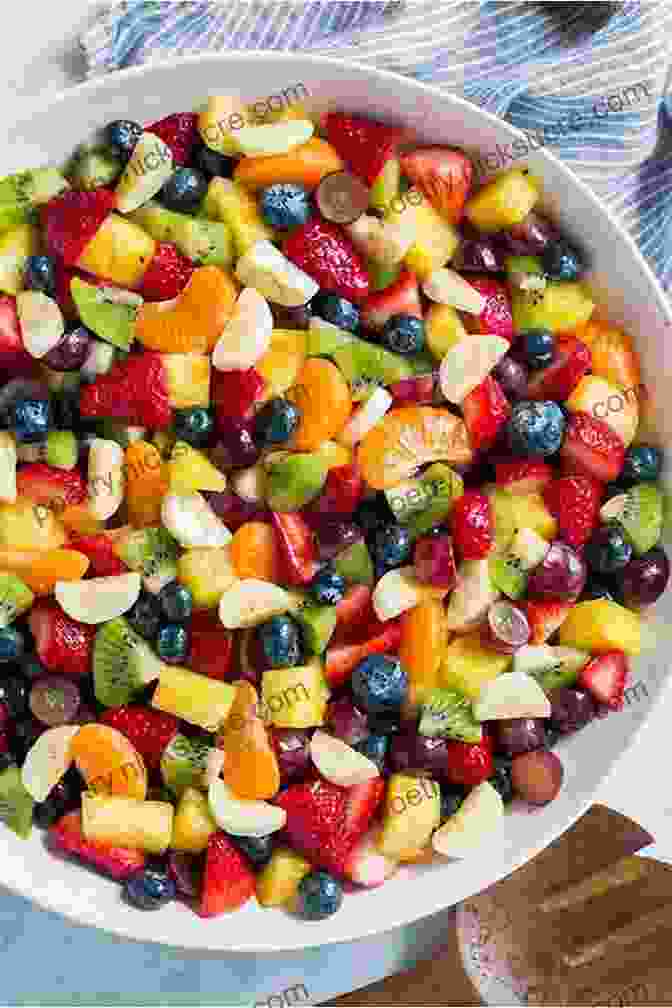 Colorful And Refreshing Fruit Salad, Perfect For A Healthy And Fun Snack For Kids. Martins Ate S 108 Pure Vegetarian Food Cookbook: Excellent Munchies Recipes For A Whole Family (3)