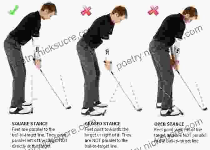 Diagram Demonstrating The Correct Golf Stance Scratch Golf Secrets: A Player S Guide To Scratch Golf