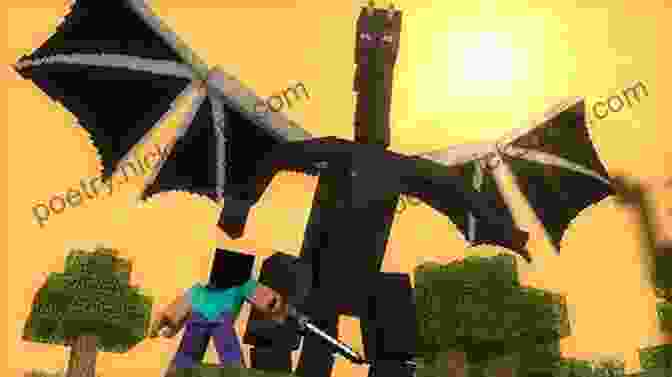 Skeleton Steve Facing Off Against The Ender Dragon In A Battle For Survival. Diary Of Minecraft Skeleton Steve The Noob Years Season 3 Episode 1 (Book 13): Unofficial Minecraft For Kids Teens Nerds Adventure Fan Fiction Collection Skeleton Steve The Noob Years)