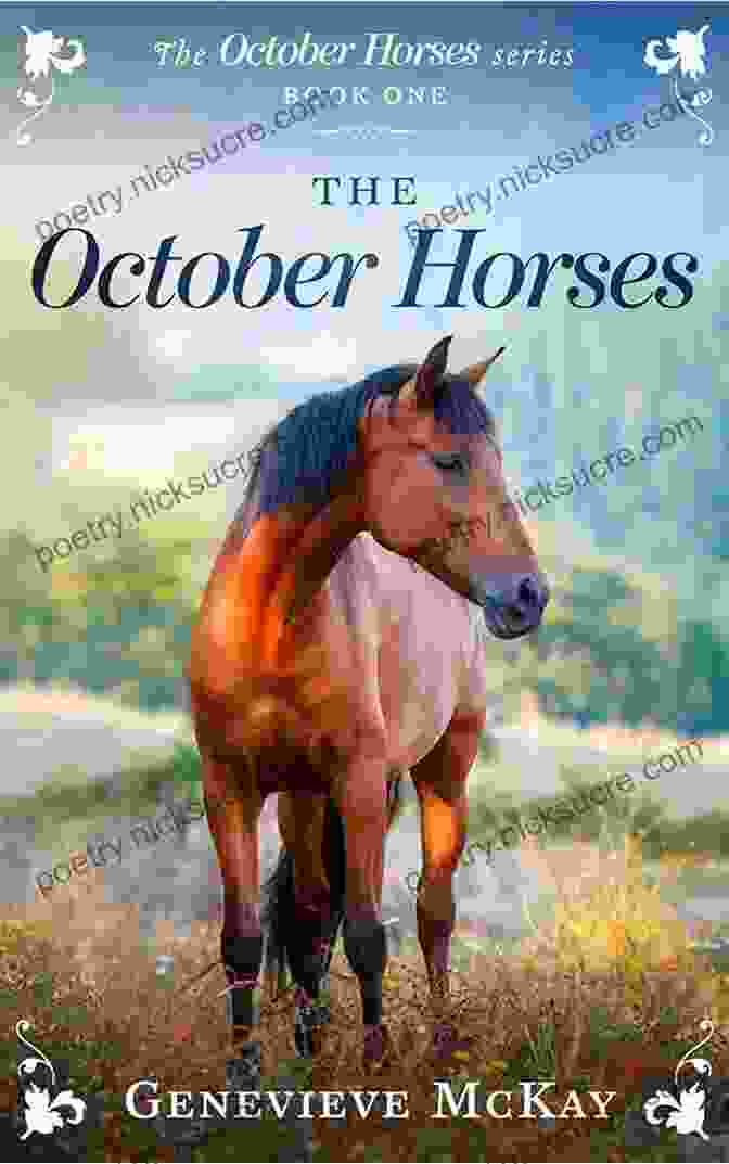 The October Horses Book Cover Depicting A Woman Riding A Horse Through A Mystical Forest The October Horses Genevieve Mckay