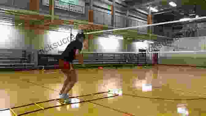 Volleyball Players Performing Speed And Agility Drill Complete Conditioning For Volleyball Steve Oldenburg